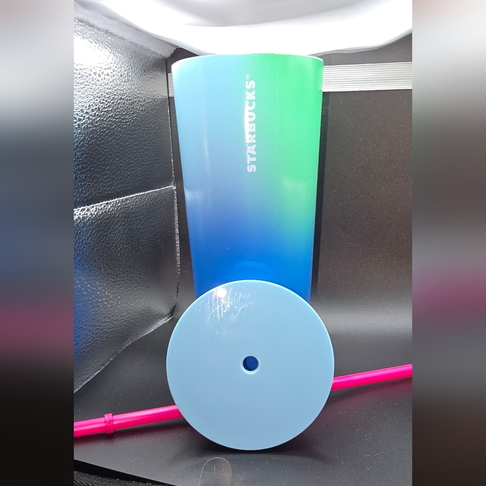 Starbucks Gradient Tumbler with Pink Straw